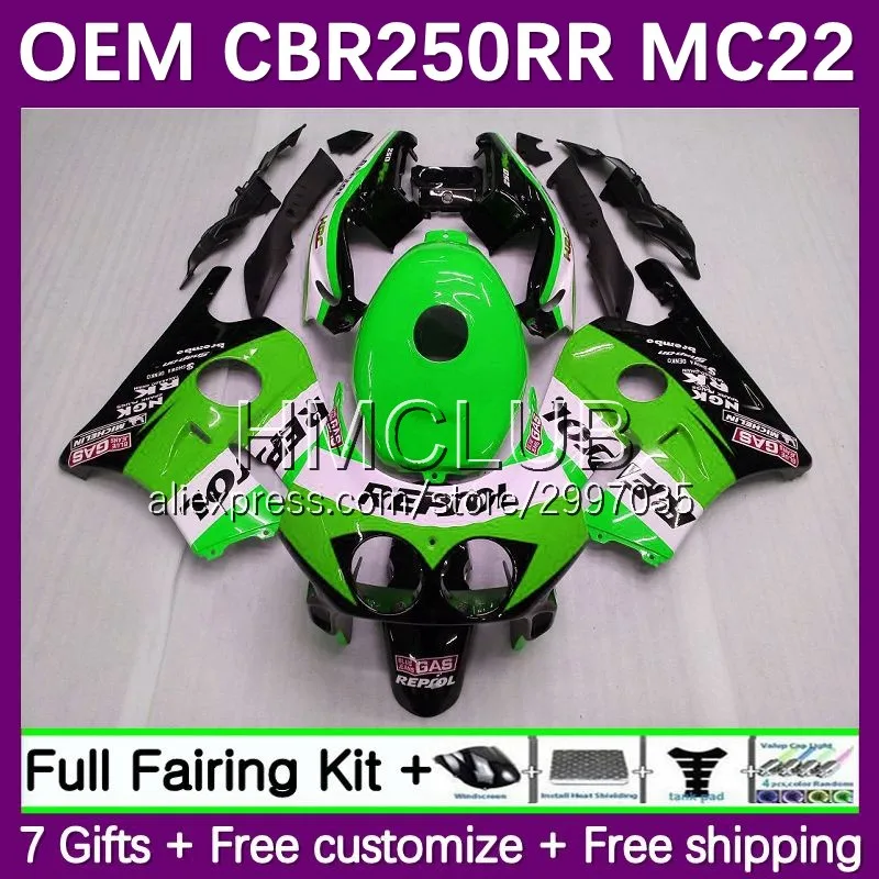 

Injection For HONDA CBR 250 250RR CBR250 RR CC MC22 90 91 92 93 29No.191 CBR250RR 1995 1996 1997 1998 1999 Fairing green glossy