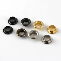 100sets 5mm brass eyelet with washer 300 leather craft repair grommet round eye rings for shoes bag clothing leather belt hat