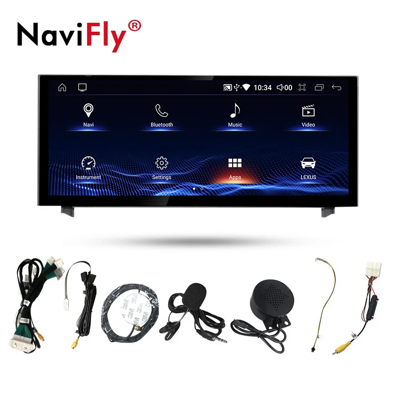 

Top! Qualcomm blu-ray screen 10.25" Android10.0 Car Audio Radio Navigation Gps For Lexus RC IS 200 250 300 350 200t 300h 2013-18