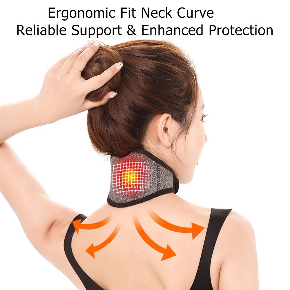 AGDOAD самонагревающийся турмалиновый шейный бандаж для поддержки шейных