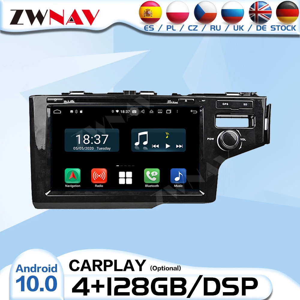 

Carplay 2 Din Android мультимедийный радиоприемник для HONDA FIT 2014 2015 автоаудио стерео видеоплеер GPS-навигация головное устройство