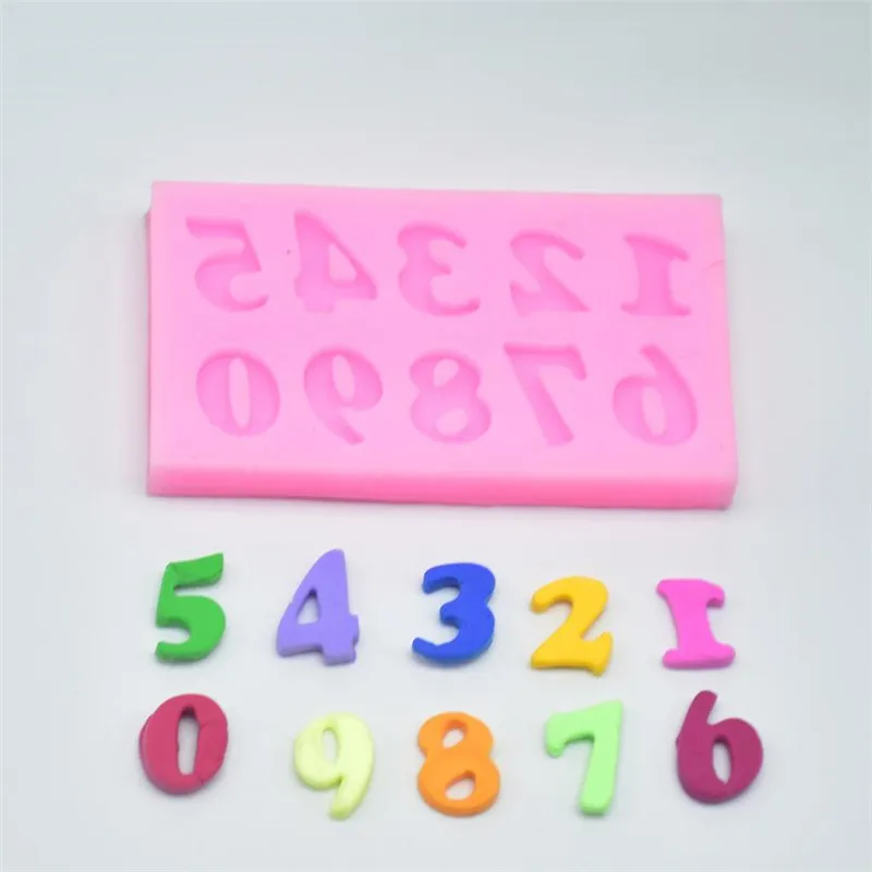 

Baking 3D Numbers Silicone Molds Party Fondant Cake Decorating Tools Candy Chocolate Gumpaste Mold Soap Clay Moulds