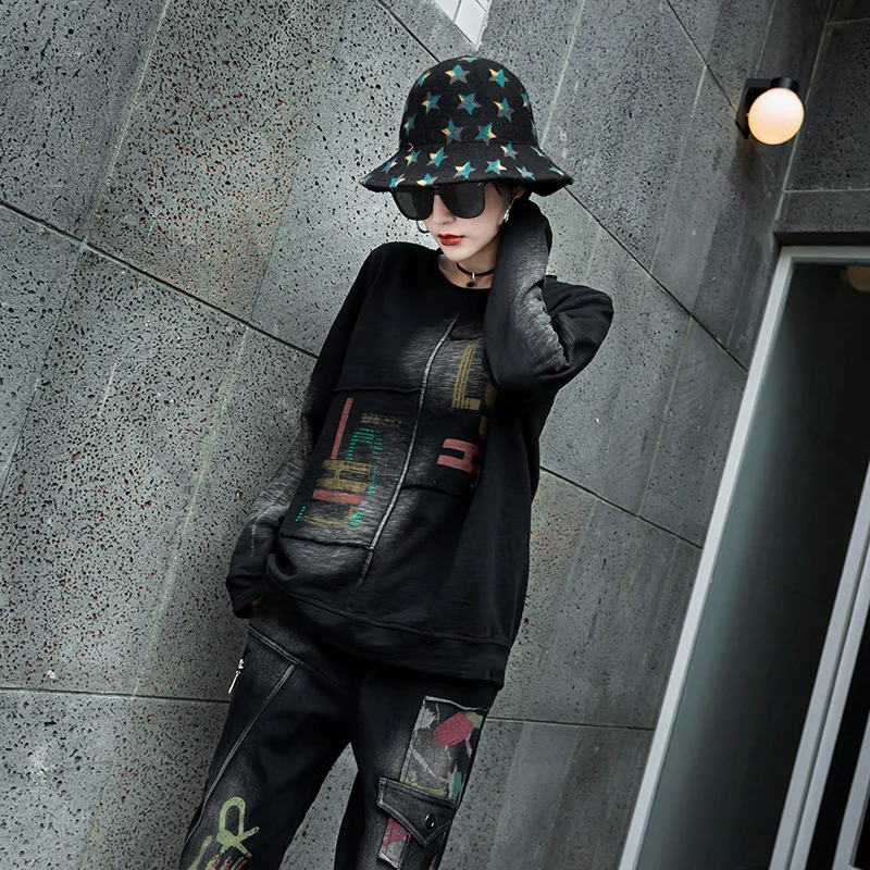 Max LuLu 2019 зимняя одежда из джинсовой ткани в Корейском стиле топы женские футболки