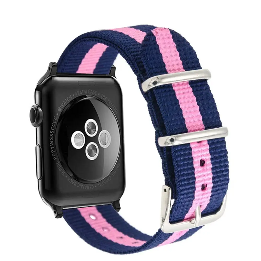 BPB Eastar тканый нейлоновый ремешок для наручных часов Apple Watch, версии 3, 42 мм, 38 мм, версия ткань-как ремешок для iwatch, версия 5/4/3/2/1 браслет на запястье, нейлоновый ремешок Пояс - Цвет ремешка: BPB