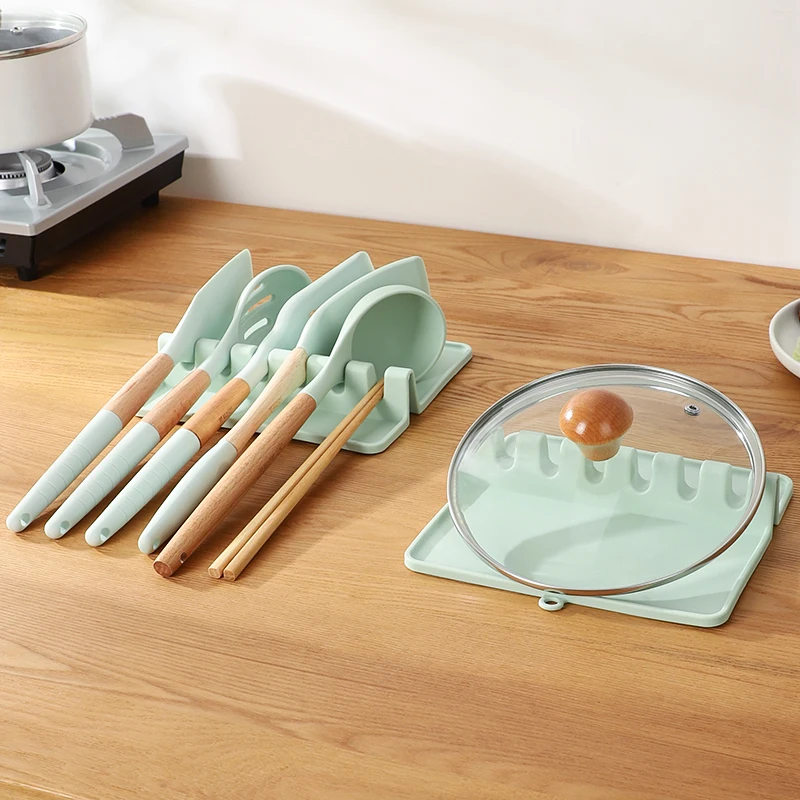 

Кухонная посуда из пищевого силикона, стойка для хранения, лопатка, ложка, крышка для кастрюли, органайзер, полка, кухонная утварь, настольны...