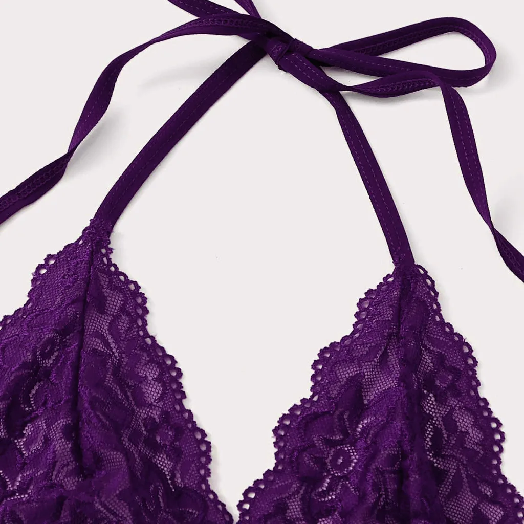 Новинка 2020 женское нижнее белье с глубоким V-образным вырезом и лямкой на шее