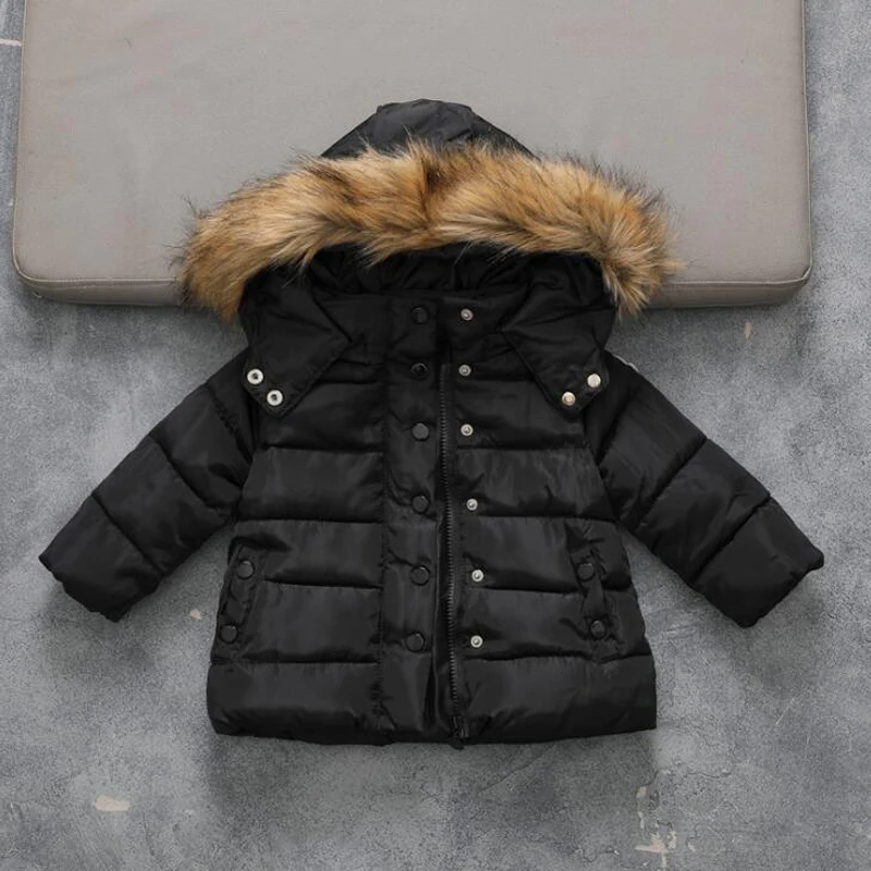 

Children's down coats for 1-8 years boys girls fashion cotton coats kids baby down cotton coats autumn winter thicken jackets