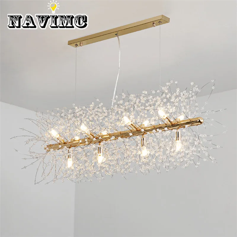 Скандинавский Лофт Одуванчик светодиодные люстры креативный Хрустальный свеча