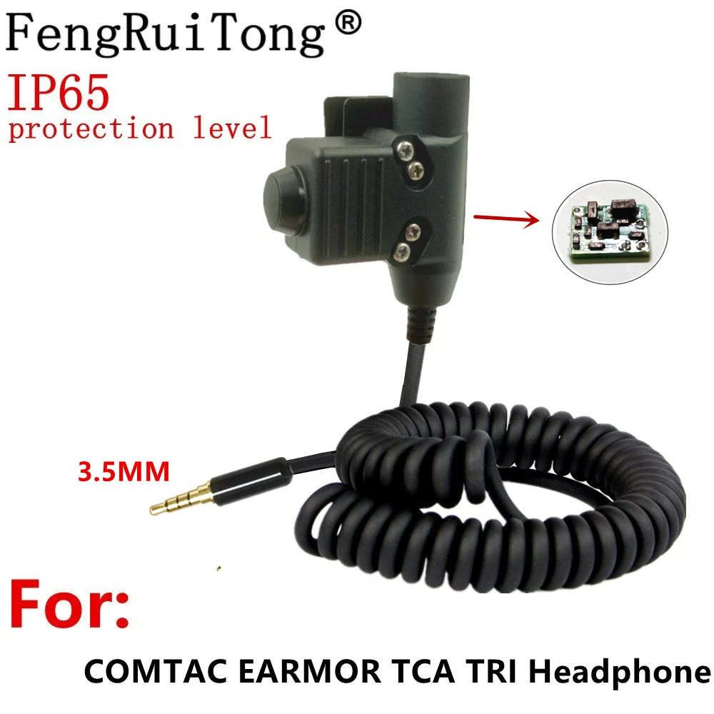 IP65 Tactics U94 PTT AMPLIFIED version REAL STEAL headset for Iphone android mobliephone Nexus comtacs/MSA Dynamic MIC headsets enlarge
