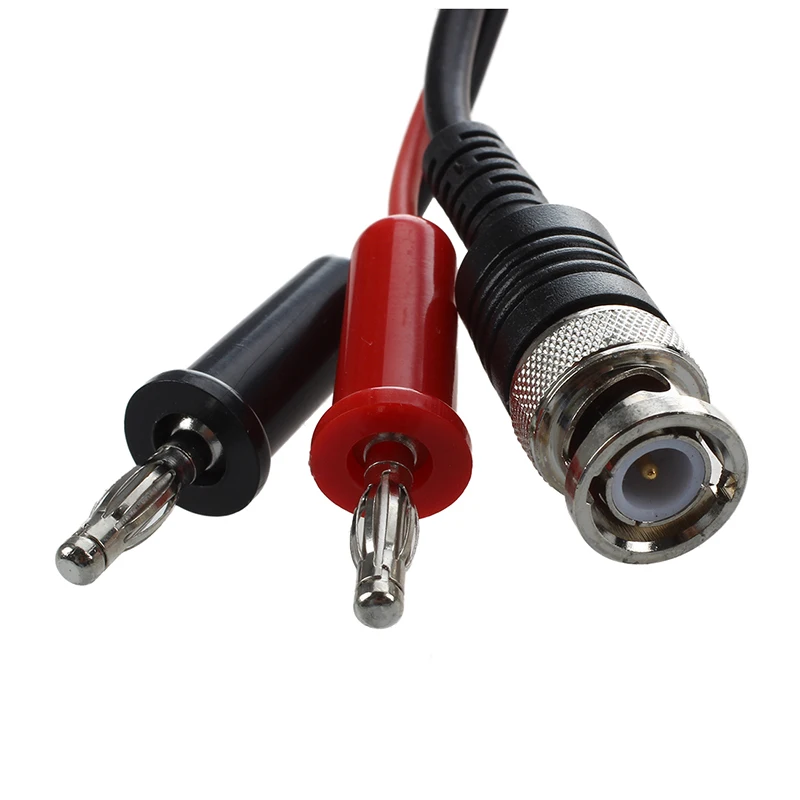 BNC Мужской Двойной разъем 4 мм типа банан осциллограф Тестовый Кабель 3 5 фута |