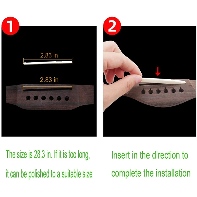 

9 PCS Acoustic Guitar Bridge Pins, the Guitar Parts and Accessories Perfectly Restore the Pure Tone