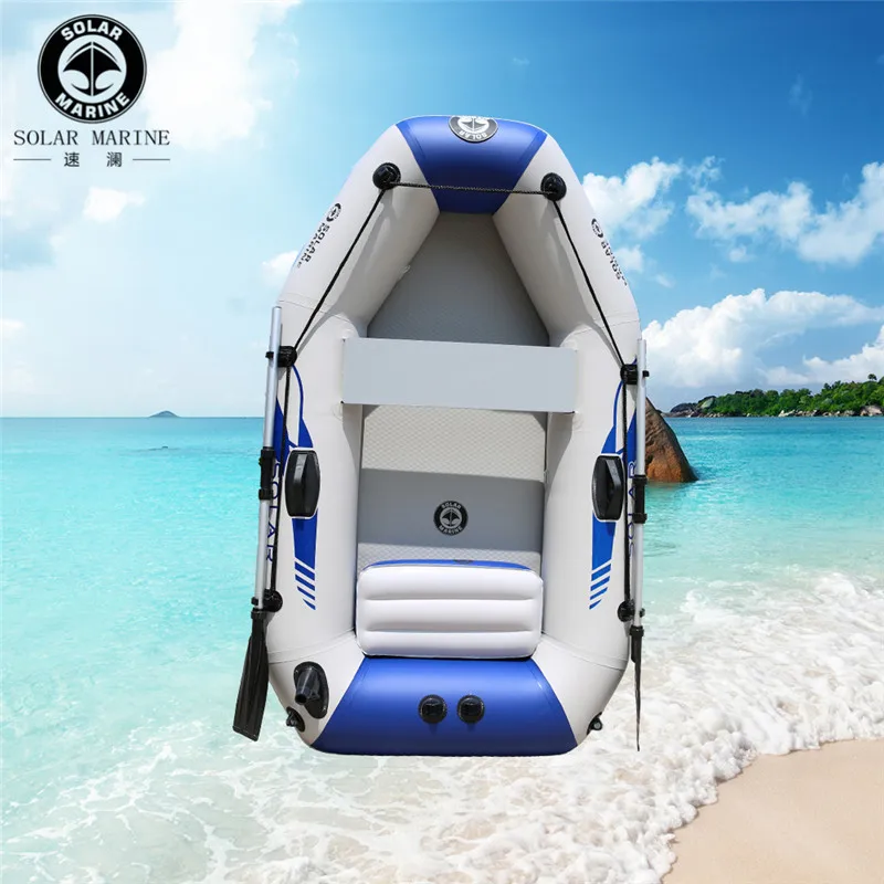 

1 Person 175cm PVC Inflatable Assault Boat Speed Yacht Dinghy Kayak Canoe Hovercraft Sailboat Surfing Sailing Board Floo