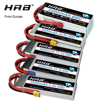 hrb 2s 3s 4s 5s 6s lipo battery 2200mah 3300mah 4000mah 5000mah 6000mah 7000mah with deans xt60 for rc car truck helicopter boat