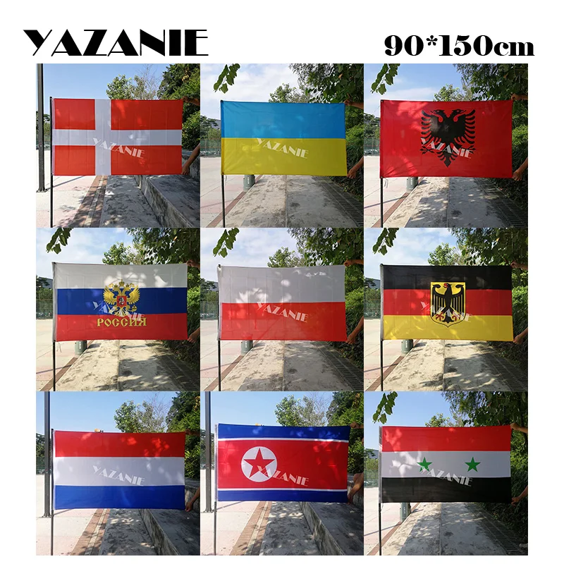 YAZANIE 90x150 см Дания Украина Албания Россия Польша Германия Нидерланды Северная