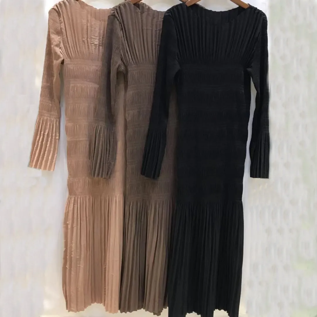 

Women Dress 2021 Summer Dress Half Wrapped Flare Sleeve Threaded Casual Midi Dress Women Clothes 2021
