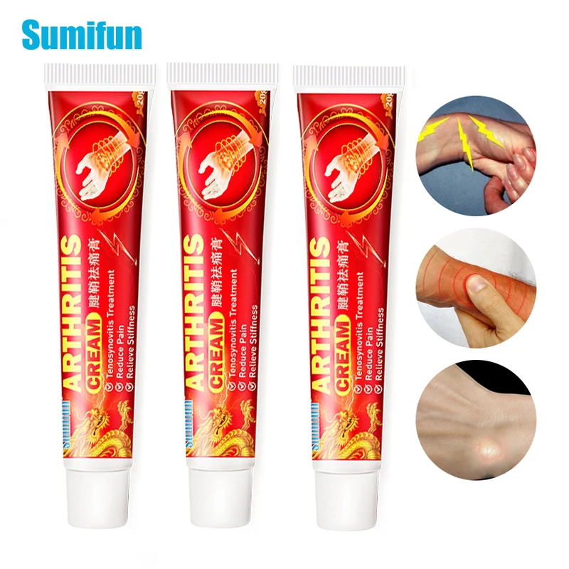 3 шт. Sumifun 20g оболочки сухожилия крем от артрита на запястье руки расширитель для