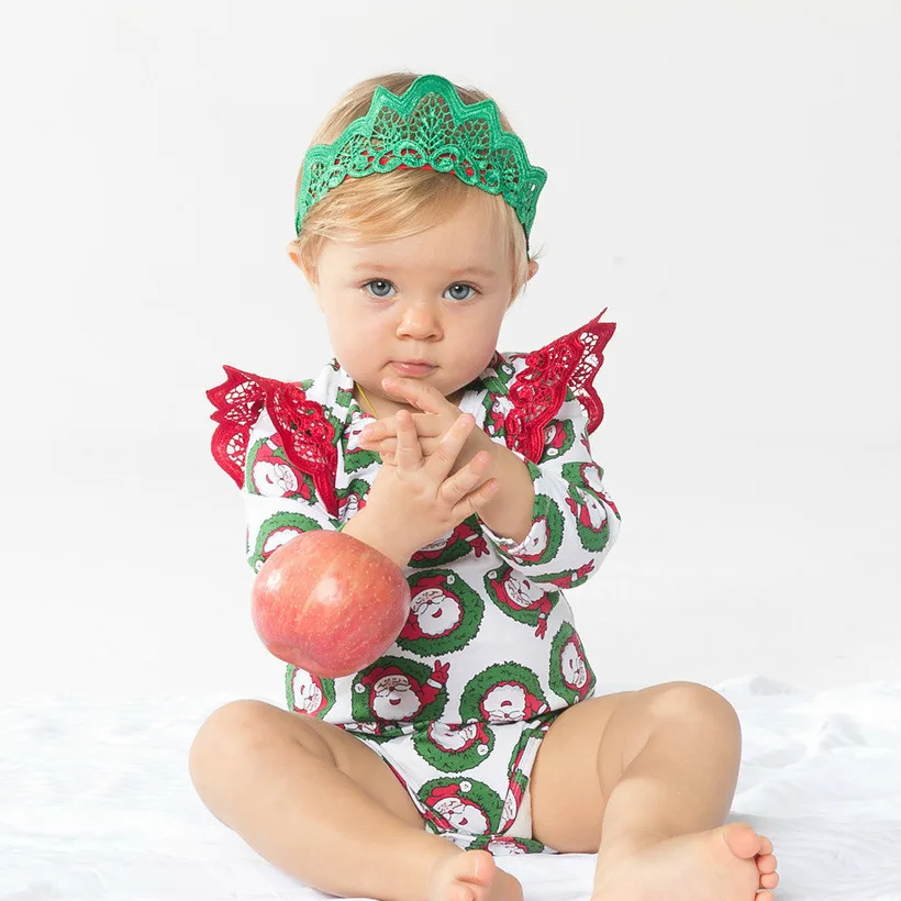 

2021 боди для новорожденных девочек Рождественская одежда Новинка хлопковые детские боди с оленем боди с длинным рукавом детское боди комбинезон для малышей