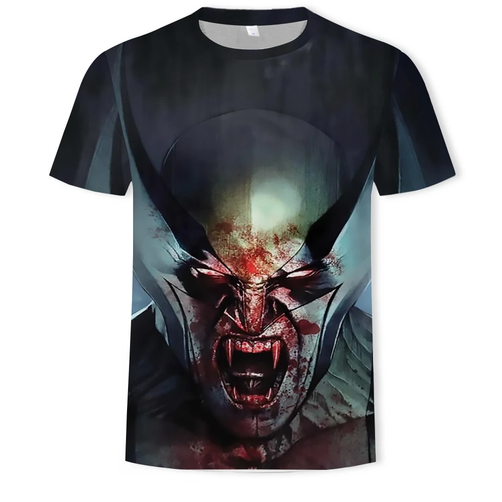 

2021 new 3D color printing summer horror hip hop style casual short sleeve T-shirt is a must-have for Saint's Day
