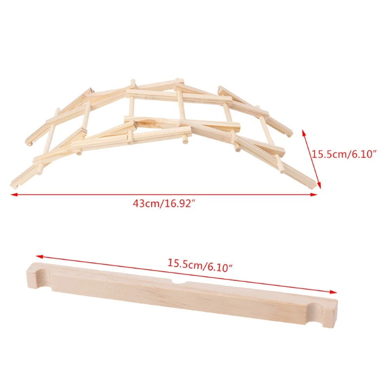 

72XC Bridge Pathfinders Wood Construction Model Kit Building Blocks Kids Toy