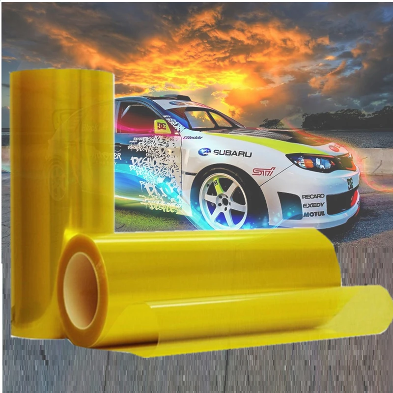 2019 новый TPU пленка для фары фара противотуманка Предупреждение светлая 30 см * 1 м