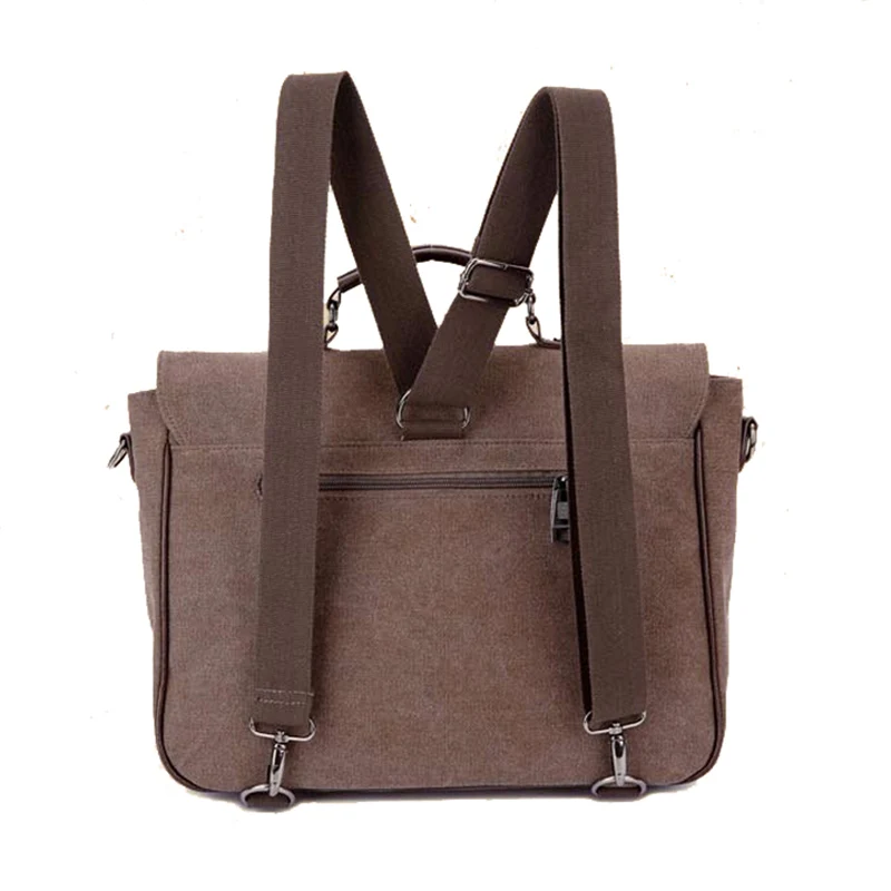 Холщовая сумка мессенджер для мужчин повседневный деловой портфель ноутбука