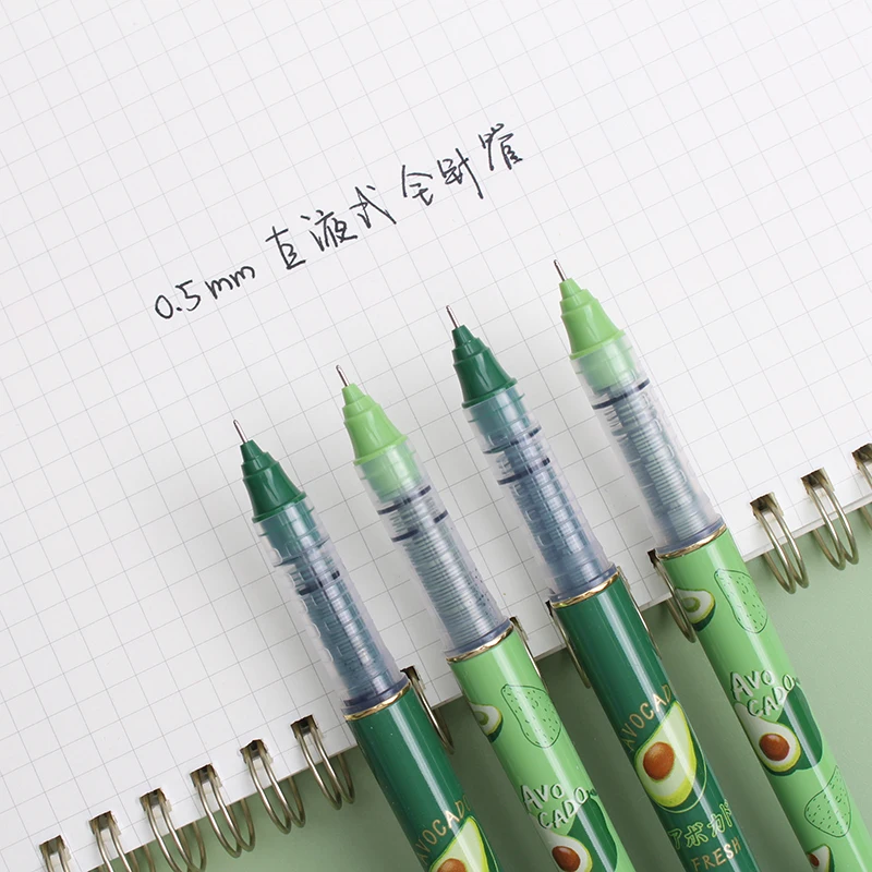 

M&G "Avocado" Black Ink Gel Pen 0.5mm M&G Kawaii Pens korean stationery school supplies pens gelpen