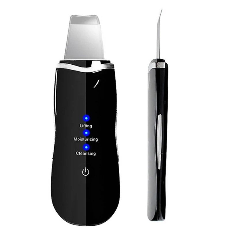 Ультразвуковой скребок для кожи электронный вибрирующий шпатель очищения лица