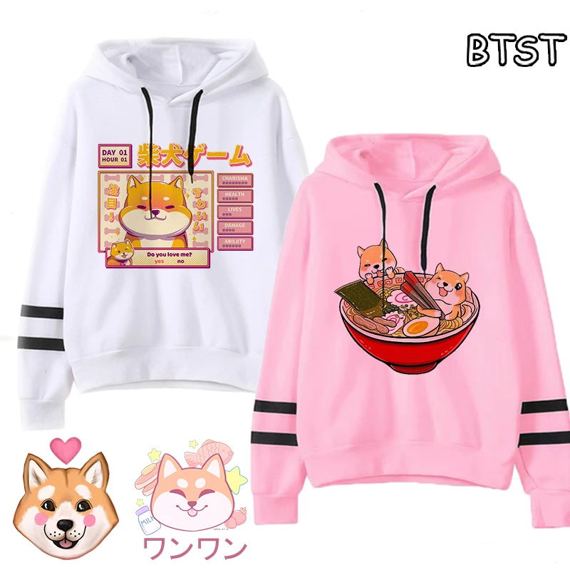 

Женская зимняя кофта с принтом Сиба-ину, с забавным графическим принтом