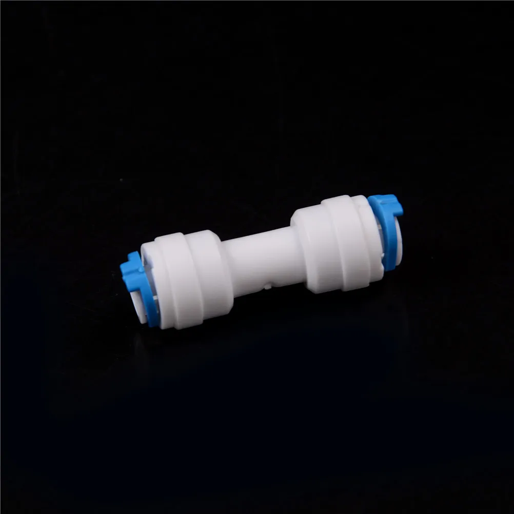 

1PCS 1/4" Equal Straight Tube OD Quick Connection Fittings Aquarium RO Water System Pipe Connector