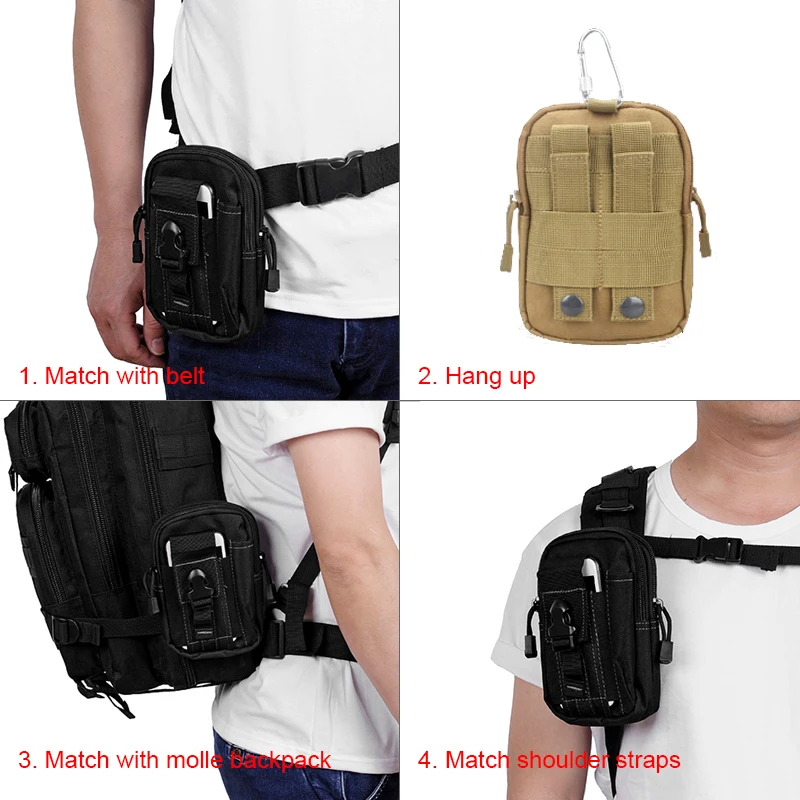 Тактический поясной кошелек Molle для рюкзака сумка на пояс уличная чехол телефона