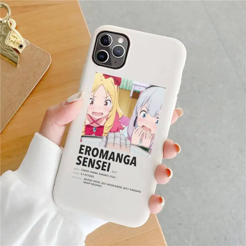 

eromangasensei Phone Case Candy Color for iPhone 6 6S 7 8 11 12 XS X SE 2020 XR mini pro Plus MAX mobile bags