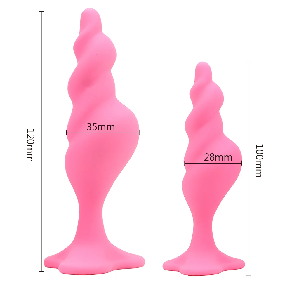 Силиконовый массажер простаты IKOKY анальная пробка с нитью анальный