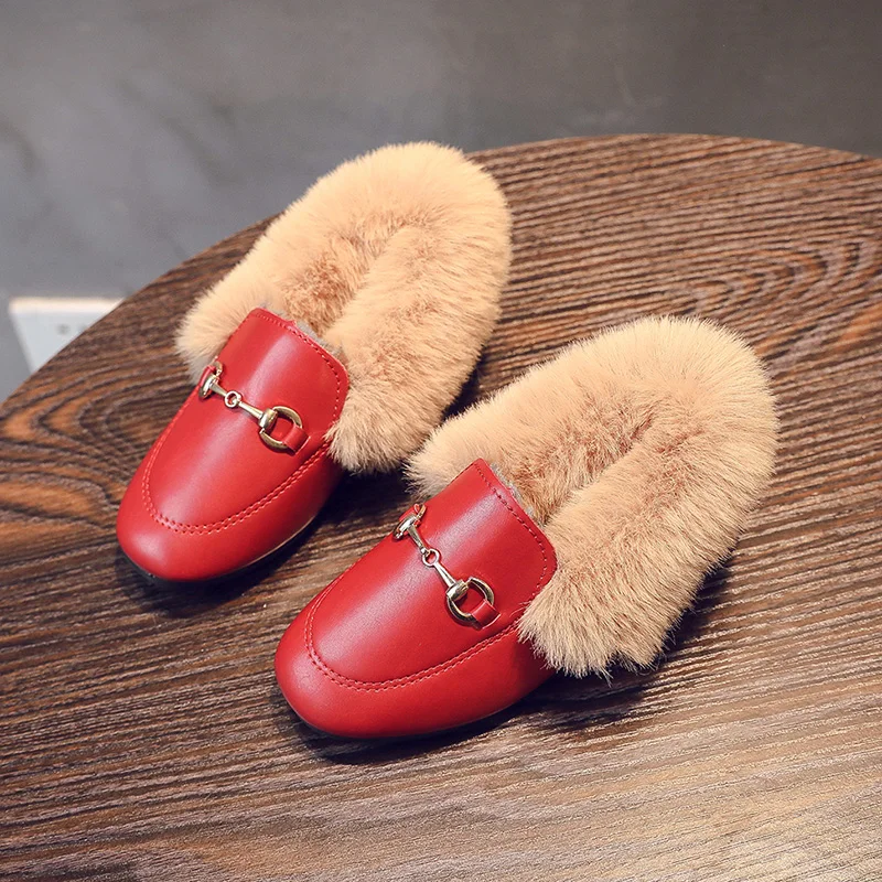 Новинка зимняя модная детская обувь для девочек удобная мягкая подошва и бархат