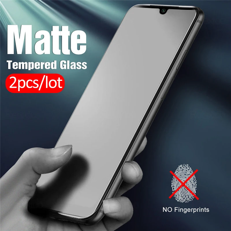 2pcs Frosted Matte tempered glass For huawei p40 lite p30 light p20 pro huawey hauwei p 40 30 20 p40lite p30lite protective Film