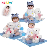 handsome keiumi full silicone reborn baby boy dolls 49 cm inimitable design baby toys doll handmade diy gifts for kids birthday