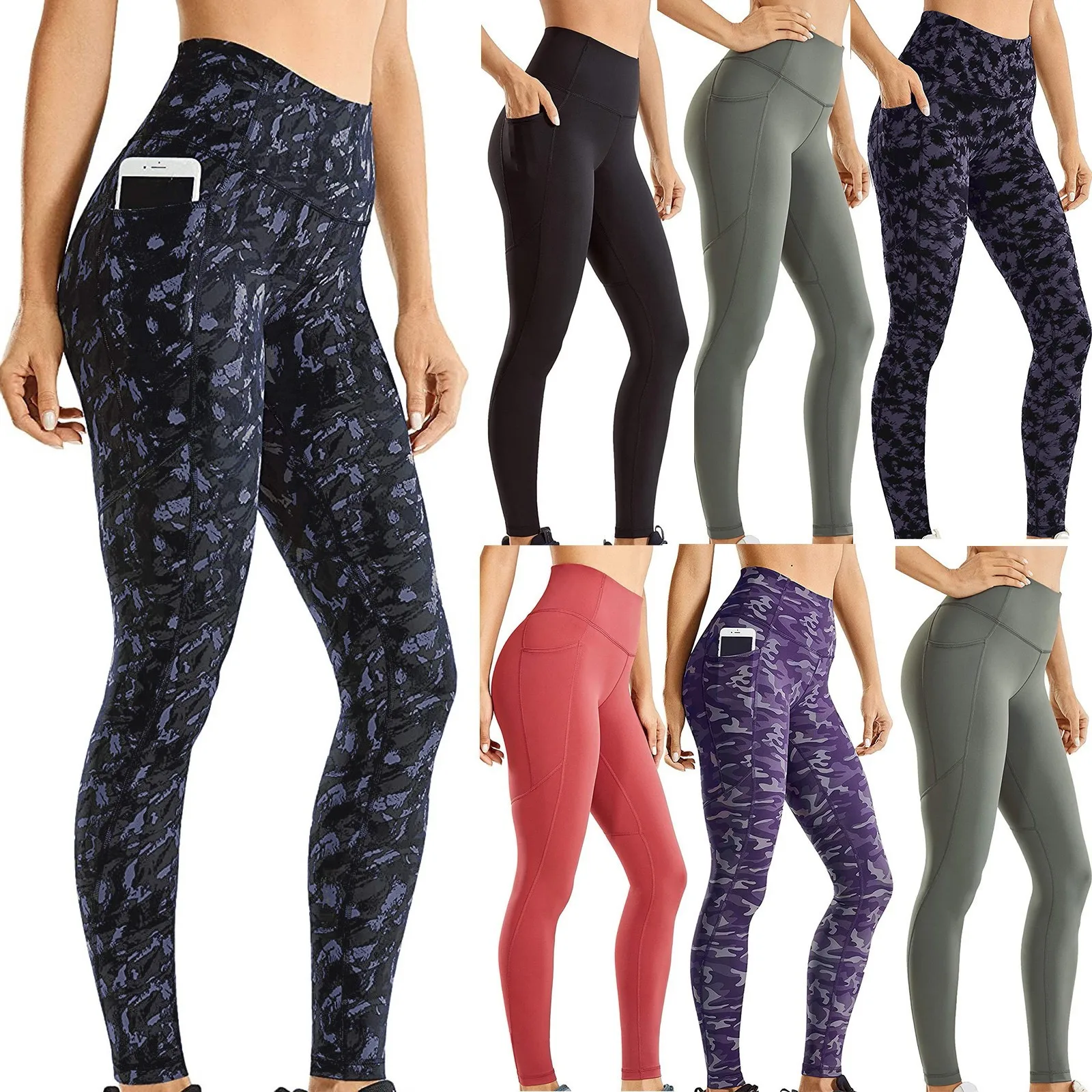 

Tight Yoga Pants Women Gym Seamless High Waist Leggings Breathable Fitnes Push Up Ankle Length Yoga Running Pants