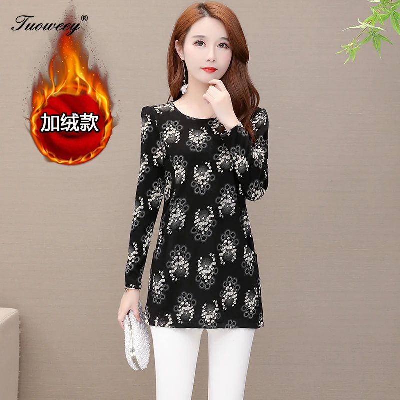 

5XL Plus Size Women red loose Blouse Shirt Elegant o-Neck Long Sleeve floral Casual Blouses 2020 Ladies Korean Office Tops