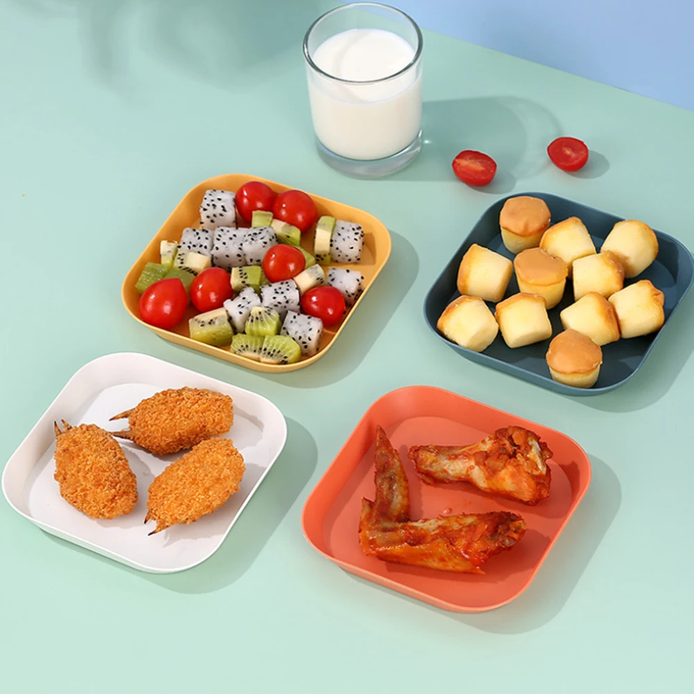 

Kitchen Plastic Food Sauce Dish Small Vinegar Taste Board Snack Plates Household Fruit Plate1