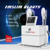 2021 latest hiemt ems muscle stimulator emslim body slimming machine to electromagnetic muscle trainer beauty equipment ce