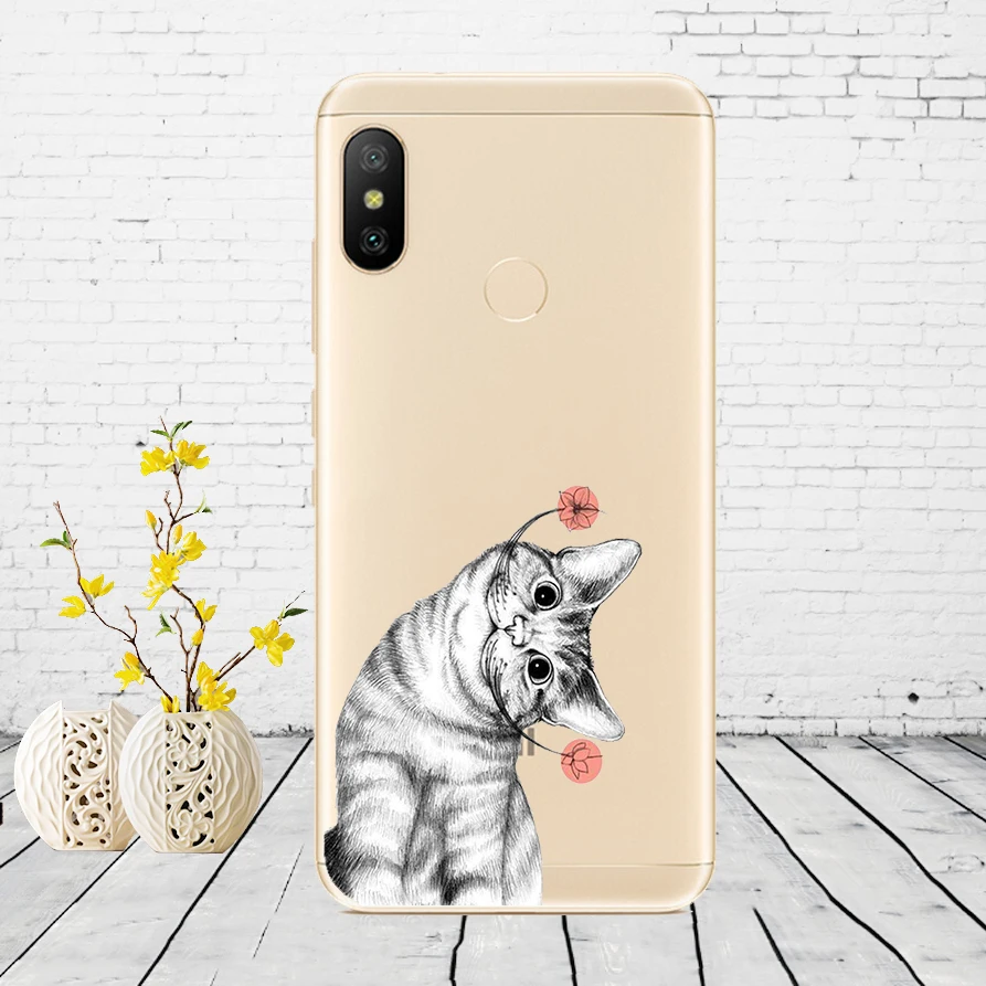 J26 Силиконовый чехол для Xiaomi mi A2 LITE, чехол с полной защитой, мягкая задняя крышка из ТПУ, чехол для телефона s для Xio mi A2 LITE, бампер - Цвет: J26