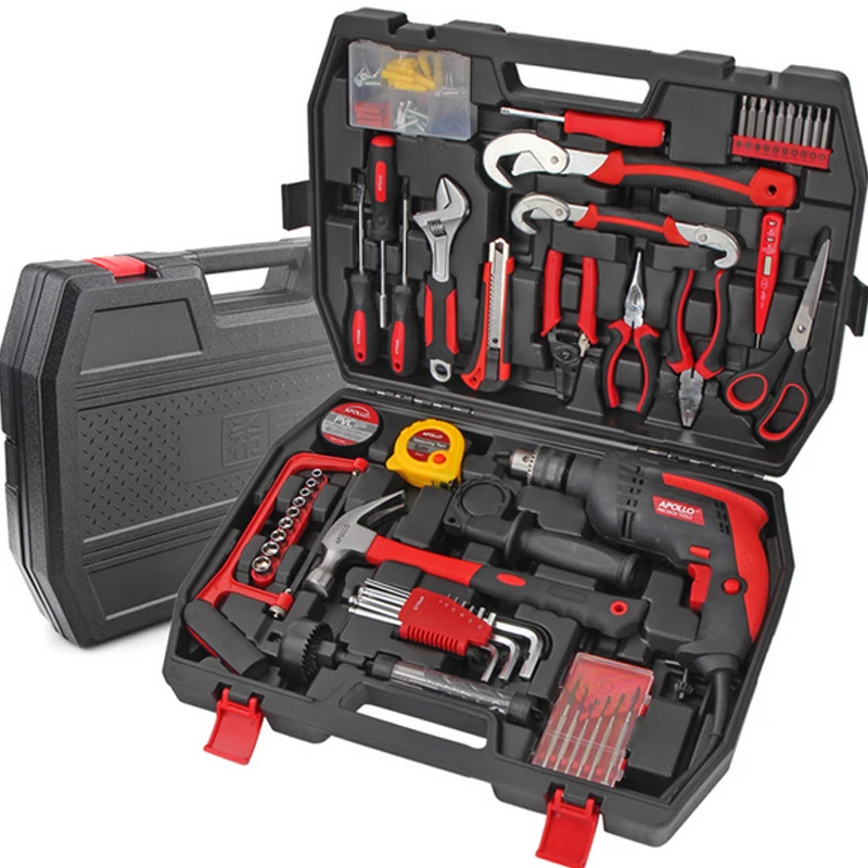 

135PCS General Household Hand Tools Socket Set Ratchet Spanner Wrenches Socket Pliers Screwdrivers Electric drill Hammer Knife