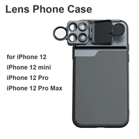 phone case for iphone 12 mini 3 in 1 lens cpl filtermacrofisheye2x telephoto lens 5 in 1 phone lens for iphone 12 pro max