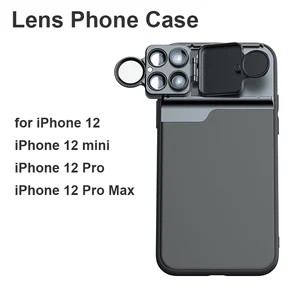 phone case for iphone 12 mini 3 in 1 lens cpl filtermacrofisheye2x telephoto lens 5 in 1 phone lens for iphone 12 pro max free global shipping