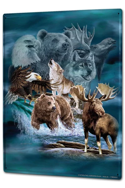 

Жестяной знак авантурист Аляска