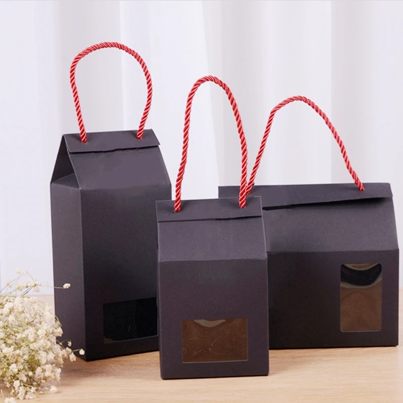 Высококачественная подарочная коробка 12 штук/партия белая бумажная сумка для