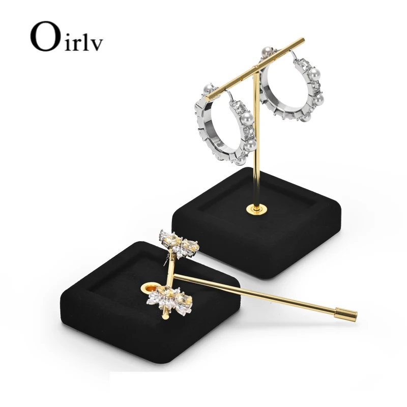 Oirlv Black Jewelry Display Set  Mannequin Necklace Stand Ring Stand Earring Stand Jewelry Storage Rack