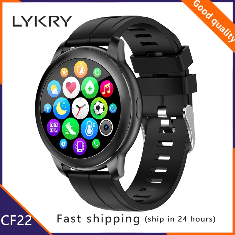 LYKRY CF22 Smartwatch 1 3 дюймов Экран Разрешение IP67 Водонепроницаемый сердечного ритма Для