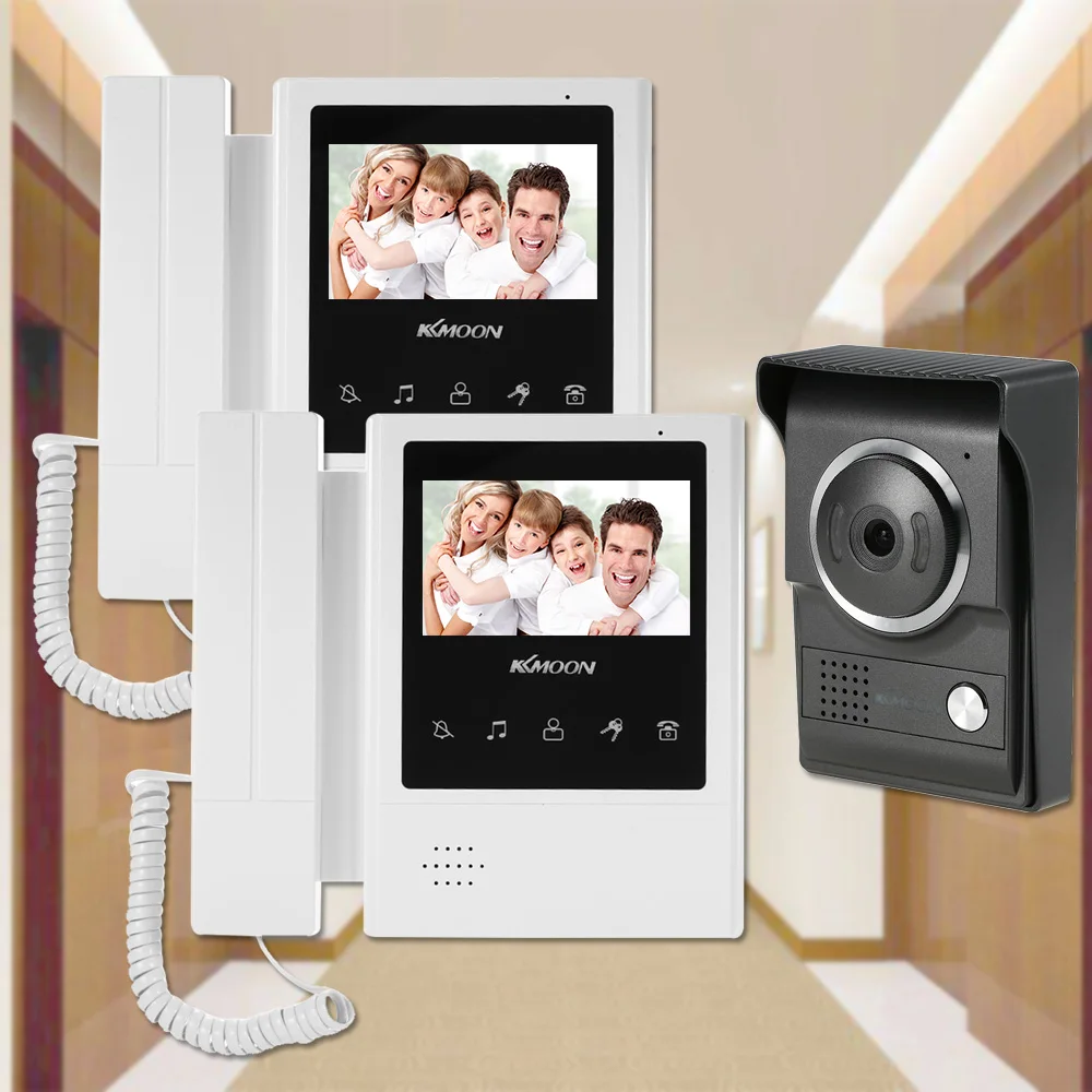 KKmoon 4 3 дюймов проводной видео дверной звонок ночного видения непромокаемый