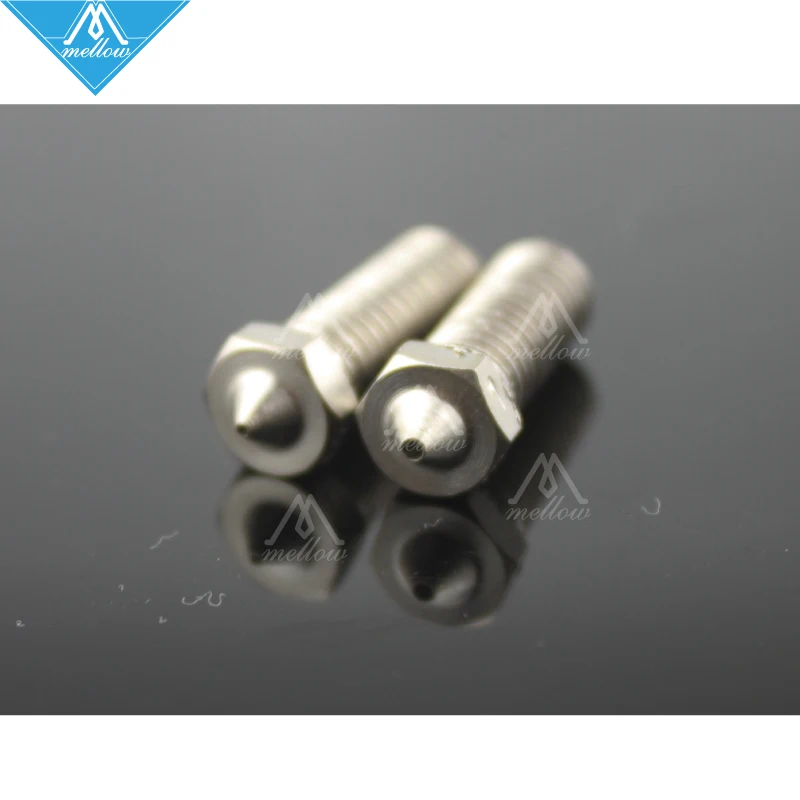 

4pcs/lot 3D Printer Volcano Extra Lengthen stainless steel M6 Nozzle All Metal 0.4mm/0.6mm/0.8mm/1.0mm for 1.75mm/3.0mm