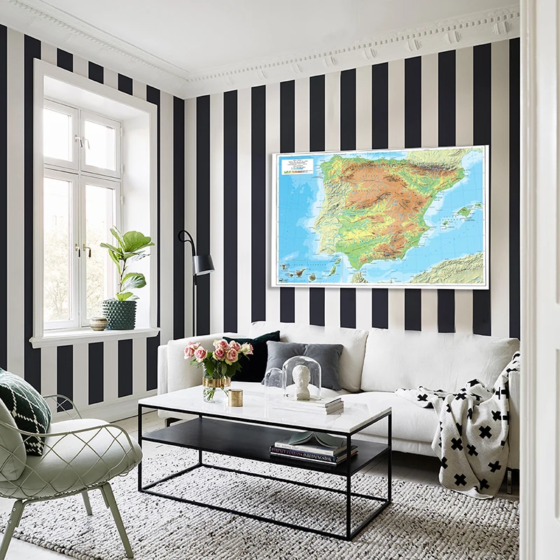 Карта Испании настенные картины современные плакаты и образовательные принты